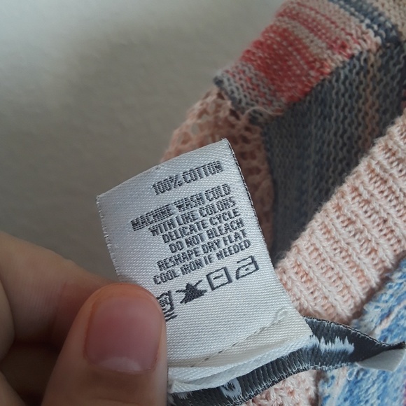 American Rag sz:xs Pastel Sleeve Knit Cardigan - Picture 8 of 8